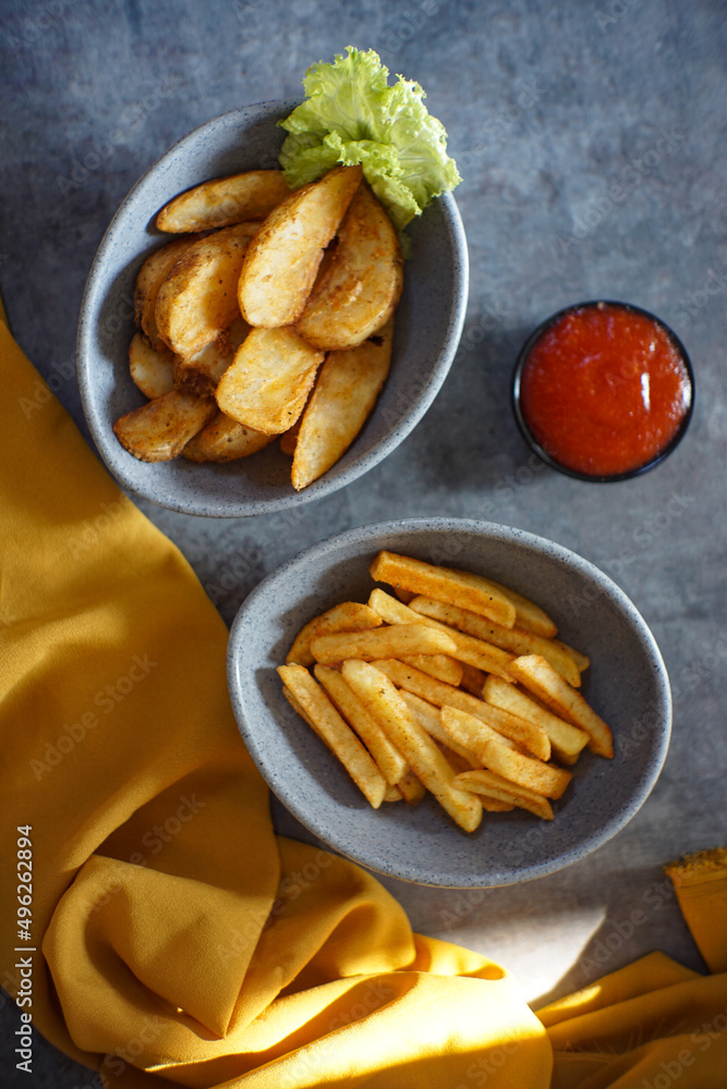 Fried Fries Potato Sauce health