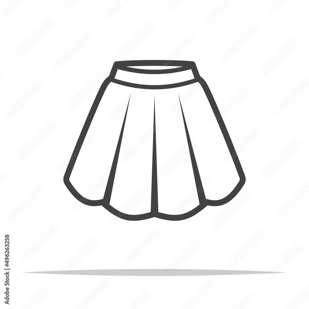 Skirt icon transparent vector isolated Stock-Vektorgrafik | Adobe Stock