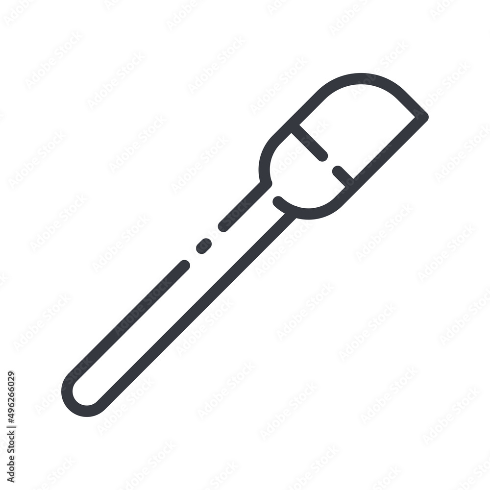 Vector spatula line icon isolated on transparent background. Vector spatula line icon isolated on transparent background.