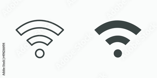 Wifi icon vector isolated. wireless, internet sign symbol	