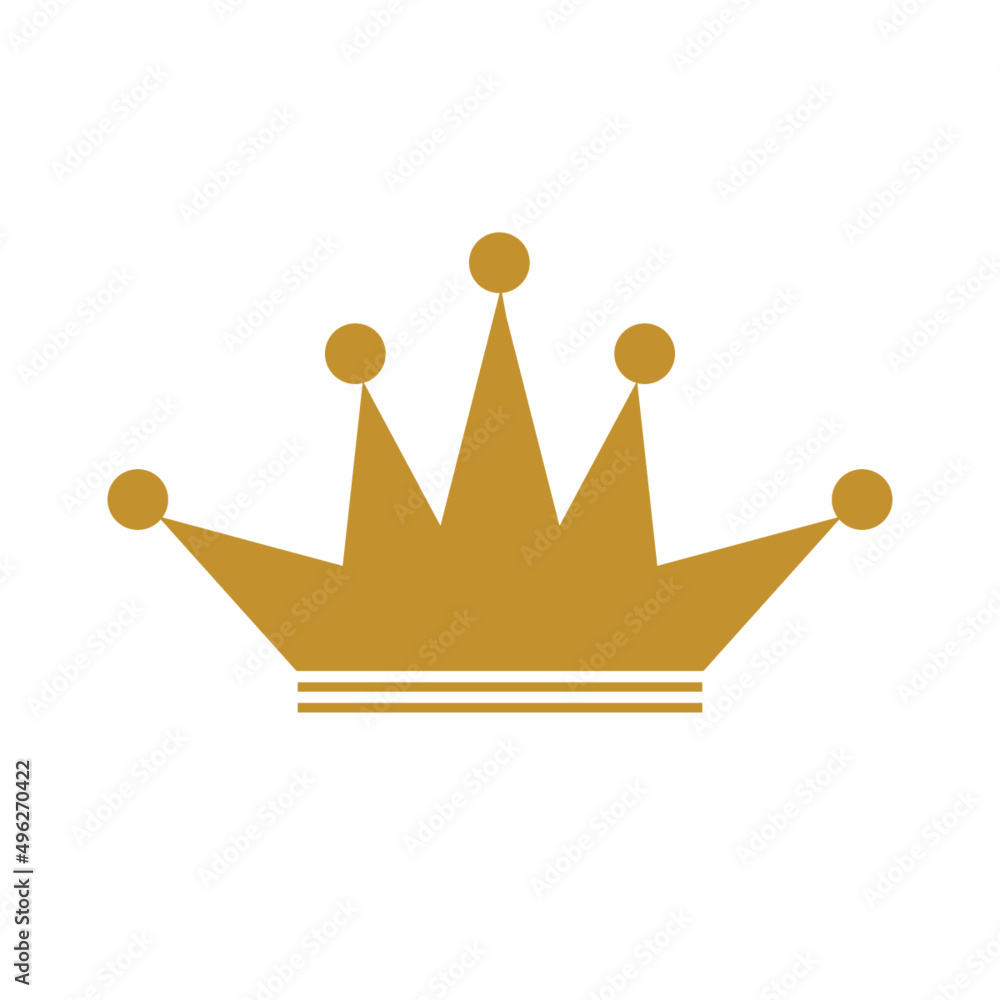 golden crown isolated on white background golden crown isolated on white background
