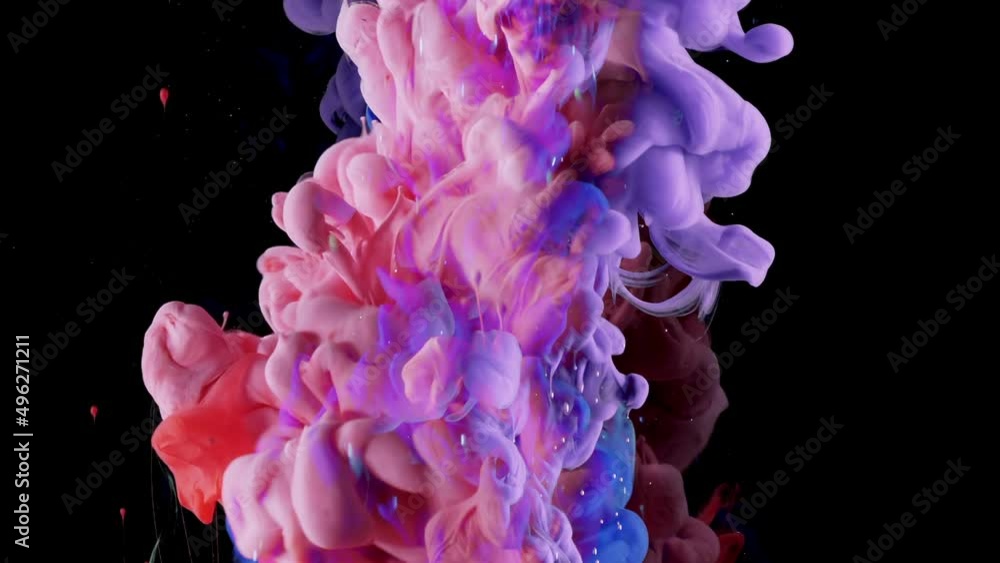 Color Ink Clouds Unite. Colourful Art Effect. Black Background. Overlay & Transition. Abstract Motion Background. Color Ink Clouds Unite. Colourful Art Effect. Black Background. Overlay & Transition. Abstract Motion Background.