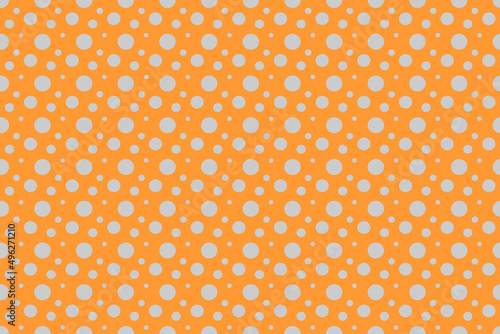 Seamless gray dot pattern pattern, for orange background.