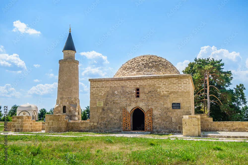 Khan's tomb of the rulers of the Volga Bulgaria and the Small Minaret (XIV century), UNESCO objects. Shot in Bolgar, Russia