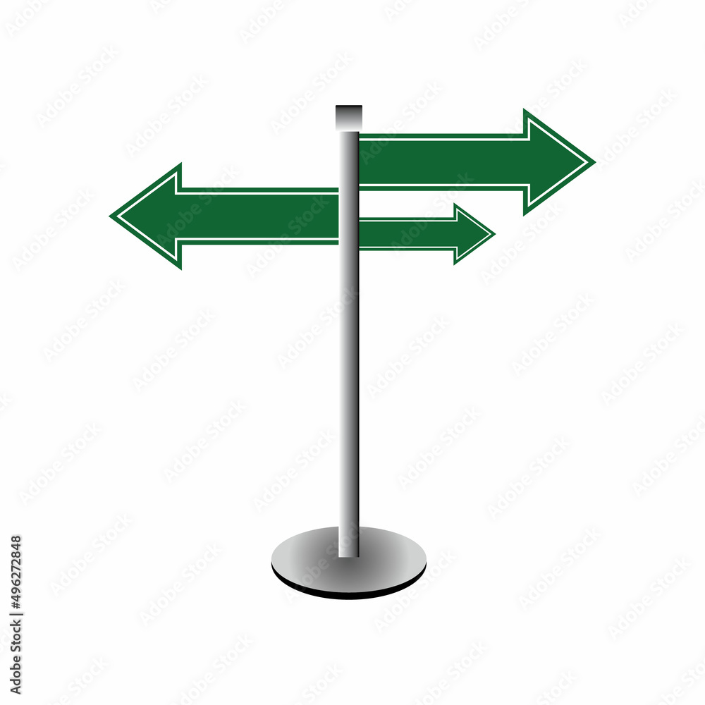 Vector of blank road sign on isolated white background Vector of blank road sign on isolated white background