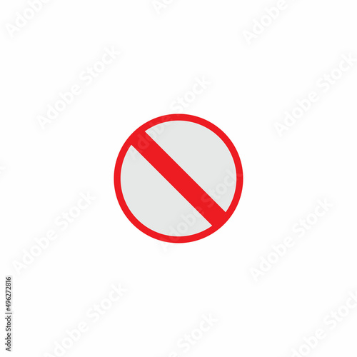 Vector of blank road sign on isolated white background