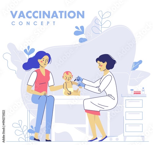 Family vaccination concept for immunity health. Healthcare, medical treatment, prevention and immunize.