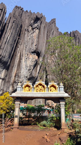 Entrance of Yana Temple and Caves from back, Uttara Kannada, Karnataka, India photo