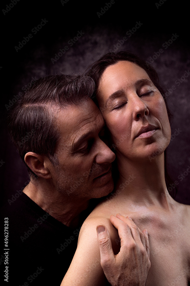 mature couple in romantic attitude XIV mature couple in romantic attitude XIV