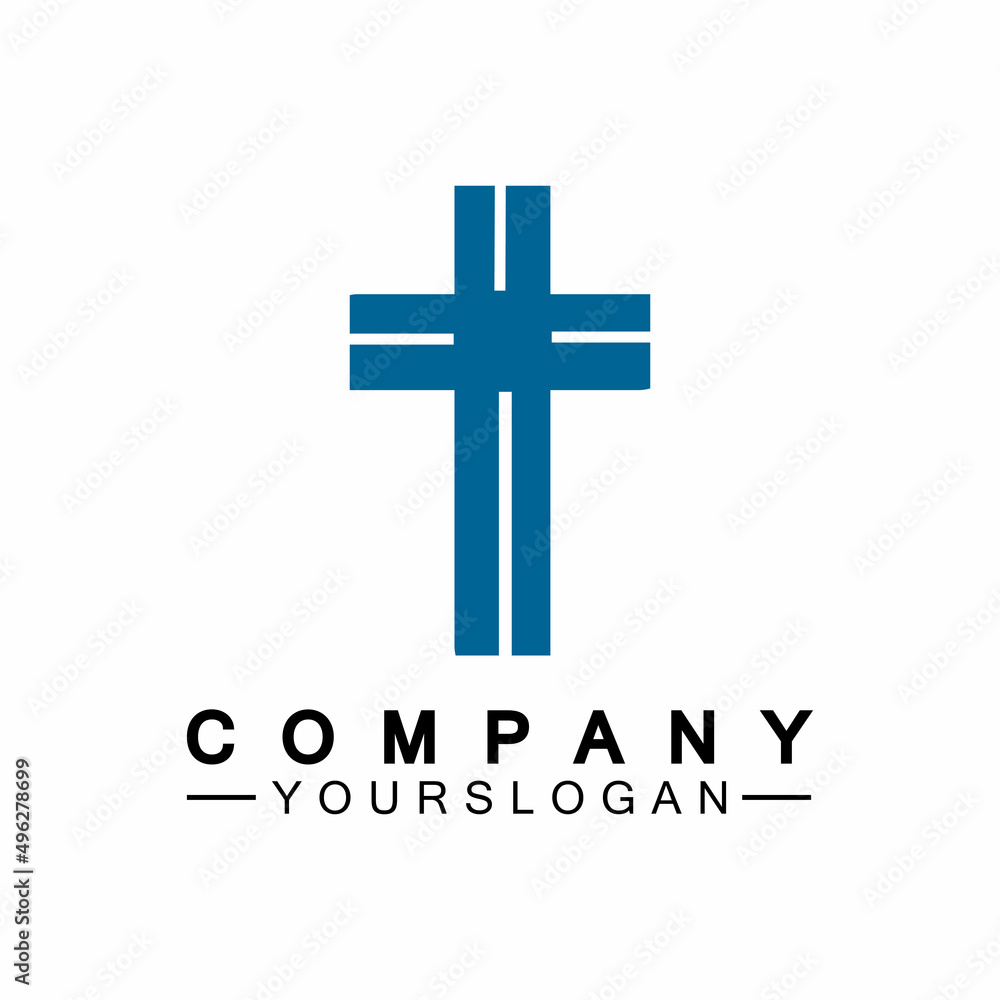 Church logo.Illustration of modern, clean church cross sign for a modern church sign.Icon of christian cross. Sign of catholic, religious and orthodox faith. Church logo.Illustration of modern, clean church cross sign for a modern church sign.Icon of christian cross. Sign of catholic, religious and orthodox faith.