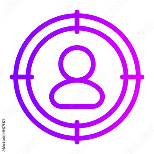 headhunter gradient icon
