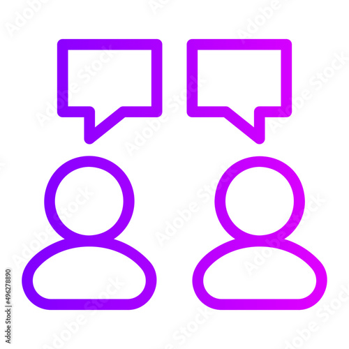 interview gradient icon