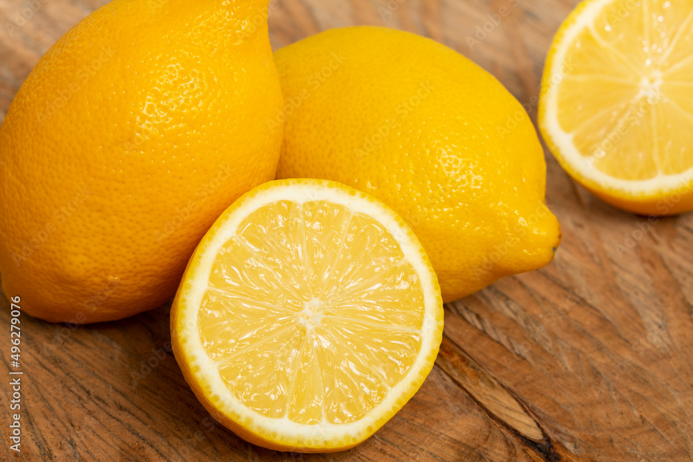 Ripe And Fresh Fruit, Yellow Lemon - Citrus Meyeri Ripe And Fresh Fruit, Yellow Lemon - Citrus Meyeri