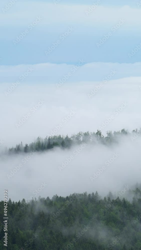 Moving clouds over Black Forest, Germany Moving clouds over Black Forest, Germany