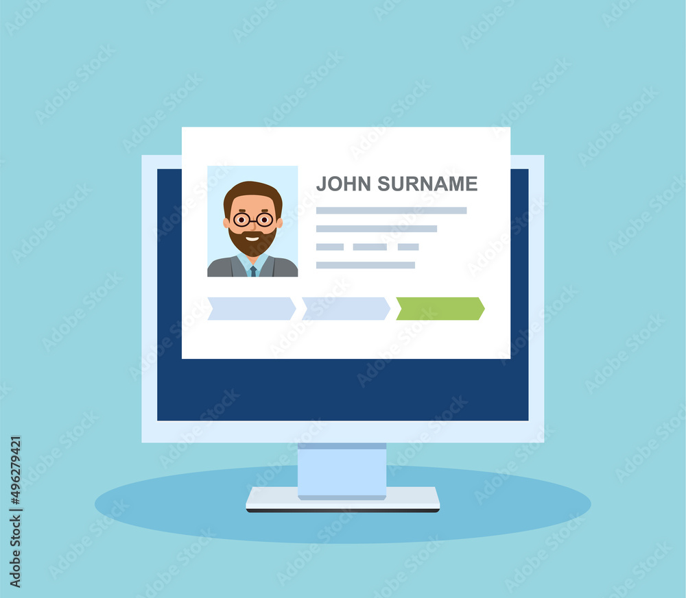 Employees CV, candidates resume man. card ID. Job applications, avatars, personal information. Employees CV, candidates resume man. card ID. Job applications, avatars, personal information.