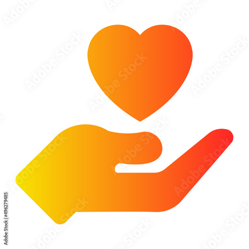 charity gradient icon