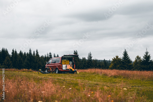 car on the hills