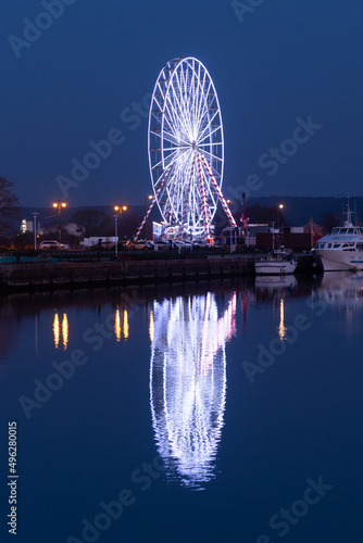 Ferris wheel in Honfleur Normandy