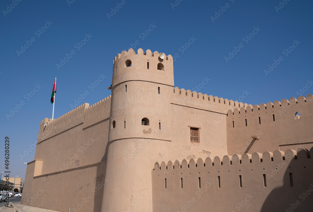 Ibri Castle in Oman, historic building 