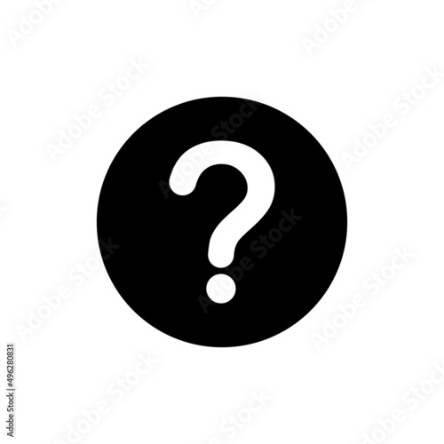 Question icon in black round