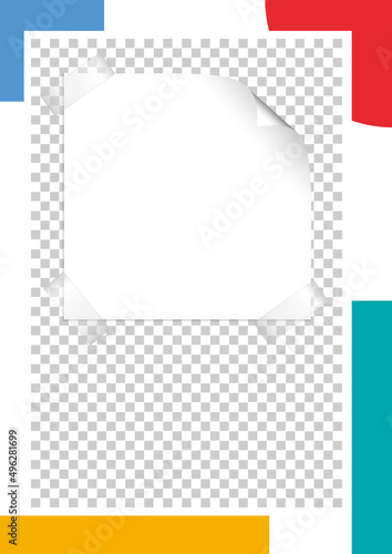 Layout Merkzettel Karoblatt