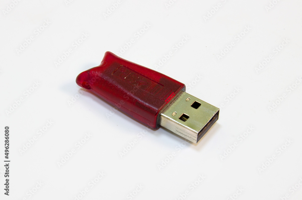Sochi, Russia - April 1 2022: HASP USB dongle. Hardware against software  piracy. Software protection key or token for USB port. Alladin or Sentinel  hasp key Stock Photo | Adobe Stock