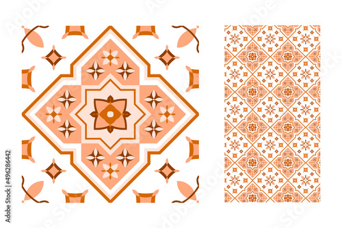 Islamic tiles background textures. Decorative colored ceramic tile. Colorful design. Set of seamless vector patterns. Islamic folk ethnic ornaments for print, web background, surface texture, towels…	