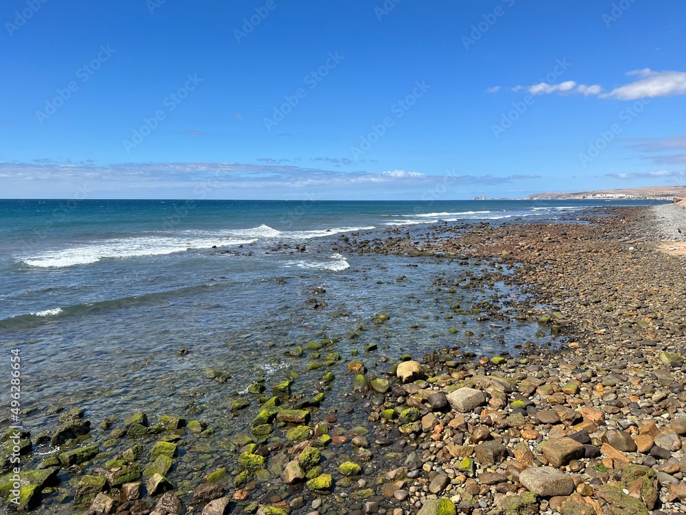 volcanic rock beach on the island of gran canaria volcanic rock beach on the island of gran canaria