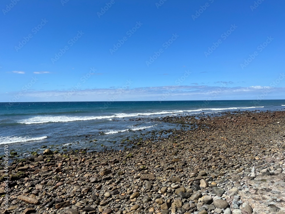 volcanic rock beach on the island of gran canaria volcanic rock beach on the island of gran canaria