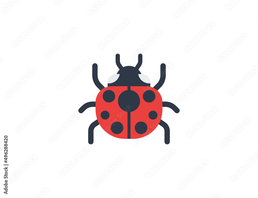 Lady Beetle vector flat emoticon. Isolated Lady Beetle emoji illustration. Ladybug icon Lady Beetle vector flat emoticon. Isolated Lady Beetle emoji illustration. Ladybug icon