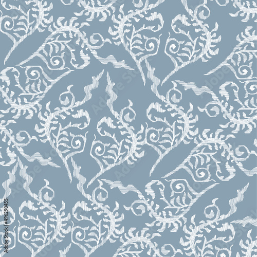 ethnic pattern on indigo background