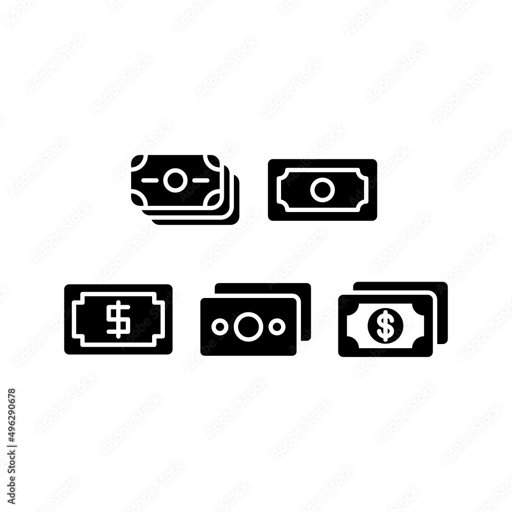 Money Icon Set Vector Symbol Design Illustration Money Icon Set Vector Symbol Design Illustration