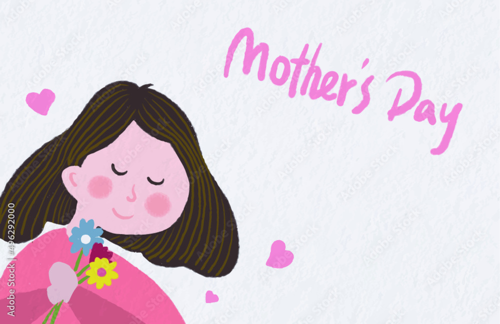 mother's day illustration background mother's day illustration background