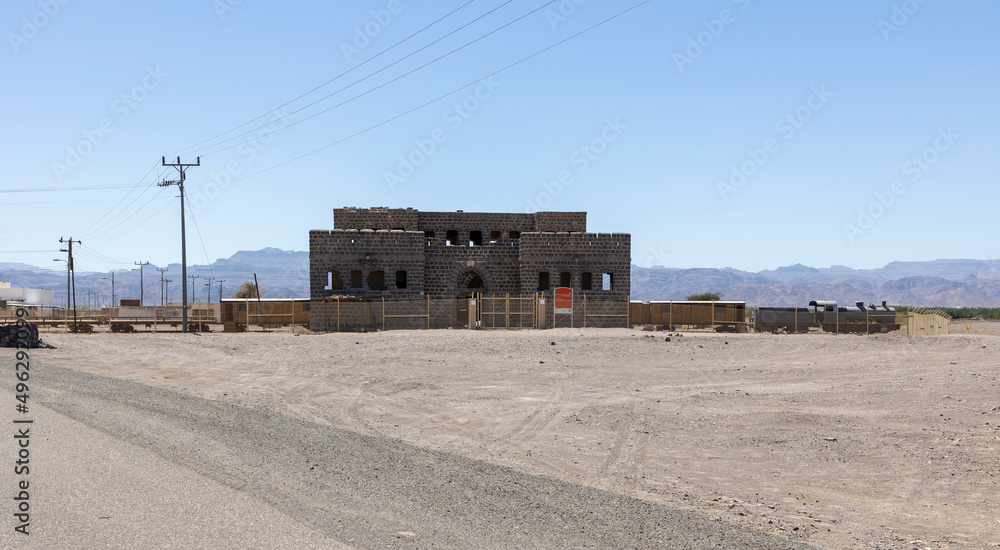Derelict station house once part of the Hejaz Ottoman Railway network, Al Buwayr Station near Medina, Saudi Arabia Derelict station house once part of the Hejaz Ottoman Railway network, Al Buwayr Station near Medina, Saudi Arabia