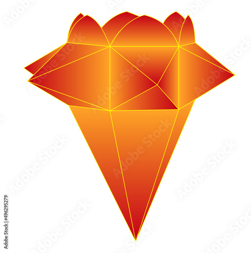 traditional Vesak lantern design vector illustration