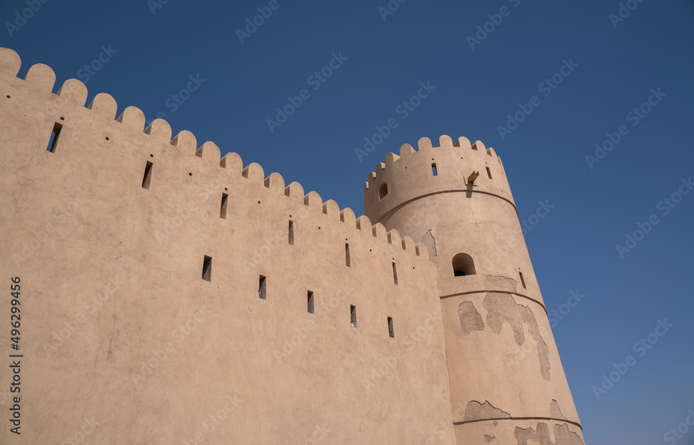 Ibri Castle in Oman, historic building 