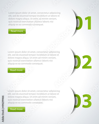Foto Infographic semicircular columns vector template