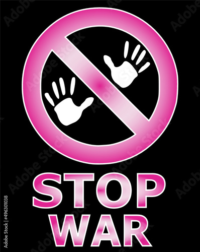 Stop the war sign