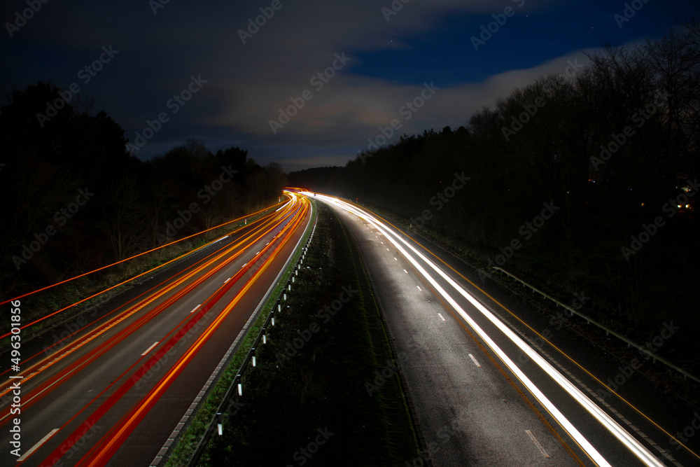 Motorway Light Trails Motorway Light Trails