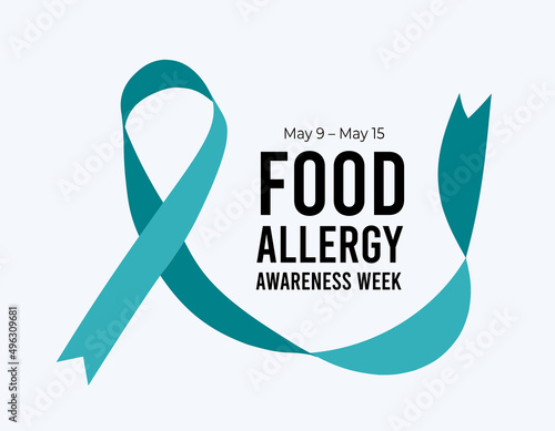 Food Allergy Awareness Week. Vector illustration on white