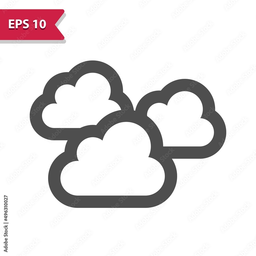 Clouds Icon - Weather, Cloudy, Cloud, Three Clouds Clouds Icon - Weather, Cloudy, Cloud, Three Clouds