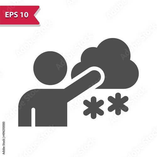 Meteorologist Icon. Weather Man, Weatherman, Forecast