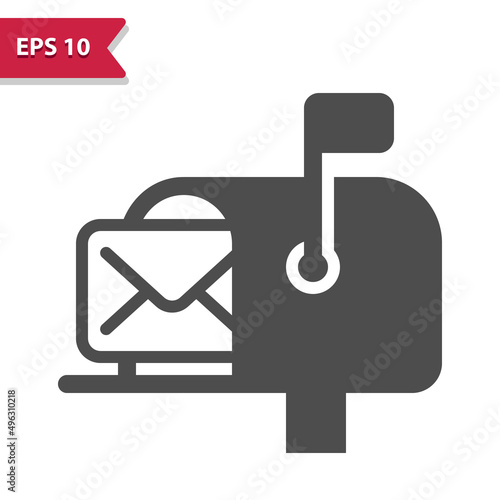 Mailbox With Letter Icon