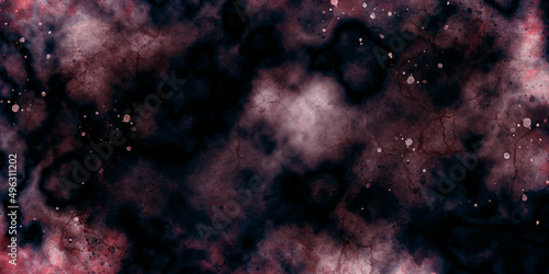 Star field in galaxy space with nebulae, abstract watercolor digital art painting starlight nebula in galaxy at universe. Dark Night Sky Deep Space background - Wide dark outer space multi-coloured.