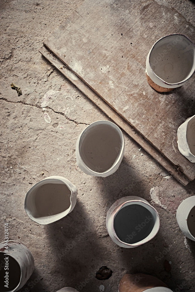 handmade ceramics, empty craft ceramic cup