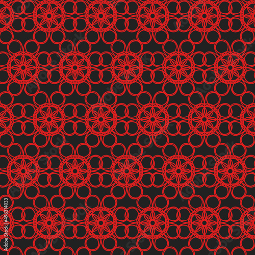 patrón rojo y negro