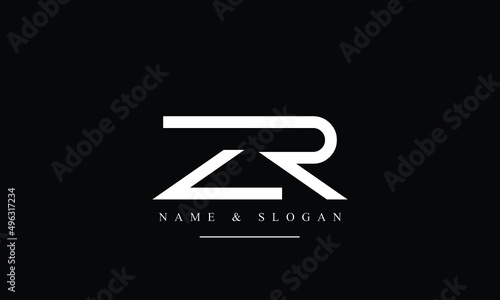 RZ, ZR, R, Z abstract letters logo monogram