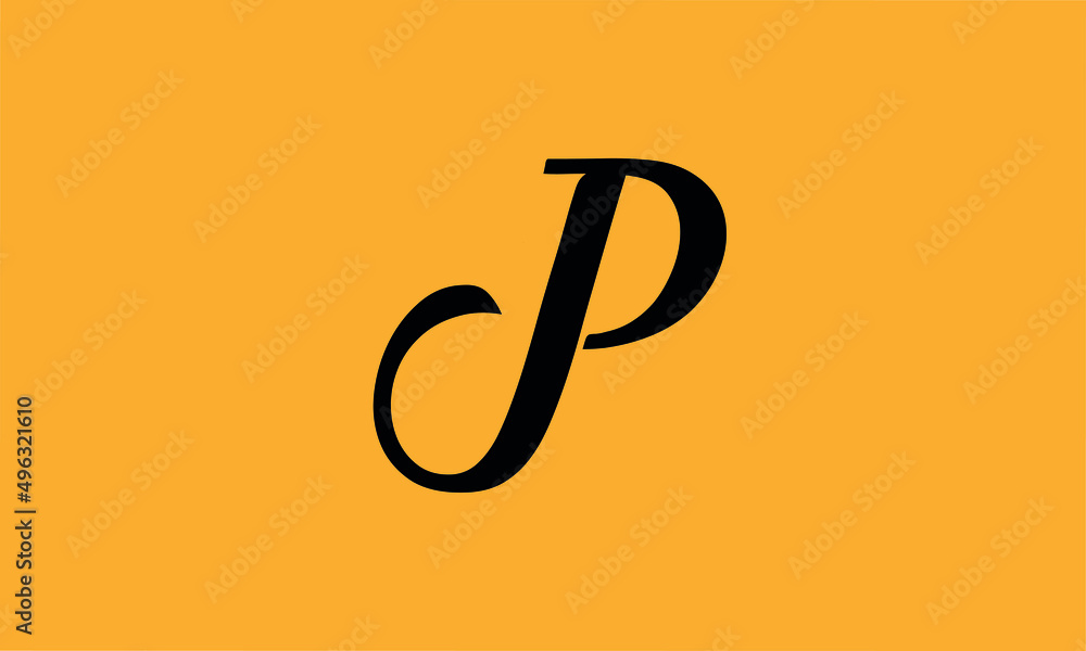 Letter Initial JP Vector Logo Design Letter Initial JP Vector Logo Design