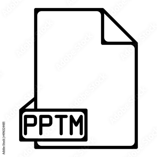 file extension pptm