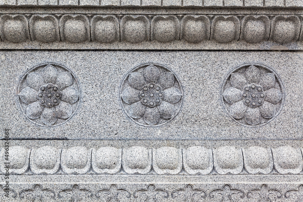 Sacred lotuses - architectural detail